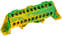IEK TEKFOR Шина PE земля в комбинированном DIN-изоляторе Стойка 6х9-11-ЖЗ  (TF-NN10-11-DP-K52)