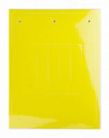DKC Табличка эластичная. Клейкое основание. Винил. Желтый  (7 шт на 1 листе) (TAF1567AY)
