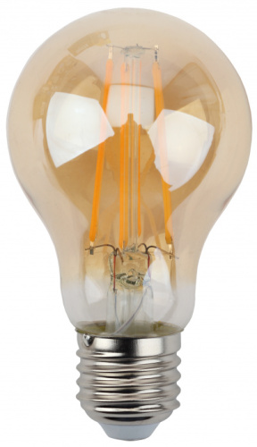 ЭРА Лампа светодиодная филаментная F-LED A60-13W-827-E27 gold  (филамент, груша золот., 13Вт, тепл, Е27) (Б0044091)