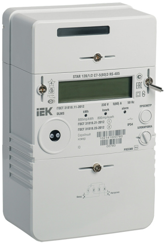 IEK Счетчик электроэнергии 1-ф. мн.т. STAR_128/1 С7-5 (80)Э RS-485 (SME-1C7-80)