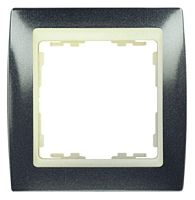 SIMON Рамка на 1 пост S82 серый гранит - слоновая кость (82714-60)