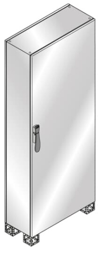 ABB Шкаф AMX 1800x600x500 непрозрачная дверь нержавеющая сталь (TM2865X)