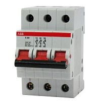ABB Рубильник 3п E203r 80A рычаг красный  (E203/80r)  (2CDE283001R0080)