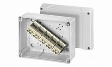 HENSEL Коробка ответвительная, IP 65, (160х200х98 мм), сер, без опресс.. Макс. М 40, 5-вв. 10-25/35 мм2 K 8255 (6000634)