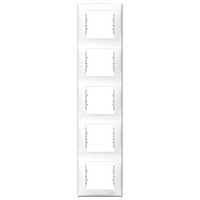 SCHNEIDER ELECTRIC Sedna Рамка 5 постов вертикальная белый (SDN5801521)