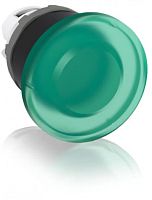 ABB Кнопка MPM1-11G зеленая  (только корпус) Гриб безфиксации с подсветкой 40мм (1SFA611124R1102)