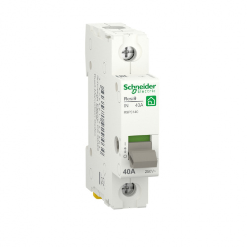 SCHNEIDER ELECTRIC RESI9 ВЫКЛЮЧАТЕЛЬ НАГРУЗКИ 40А 1P (R9PS140) SCHNEIDER ELECTRIC RESI9 ВЫКЛЮЧАТЕЛЬ НАГРУЗКИ 40А 1P (R9PS140)