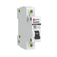 EKF Автоматический выключатель 1P 6А  (B) 4,5кА ВА 47-29  Basic (mcb4729-1-06-B)