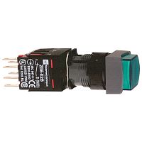 SCHNEIDER ELECTRIC Кнопка 16мм 12-24В зеленая с подсветкой (XB6CE3B5B)