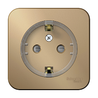 SCHNEIDER ELECTRIC Розетка BLANCA наружная, с заземлением, со шторками,  (компакт), с изолирующей пластиной 16А, 250В, (BLNRA111114)