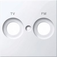 SCHNEIDER ELECTRIC Центральная плата с маркировкой FM и TV белый (MTN299925)