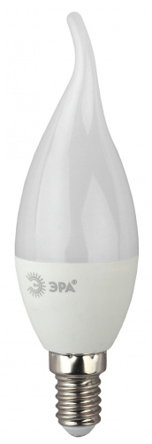 ЭРА Лампа светодиодная ECO LED BXS-8W-840-E14  (диод, свеча на ветру, 8Вт, нейтр, E14  (10/100/2800)  (Б0040884)