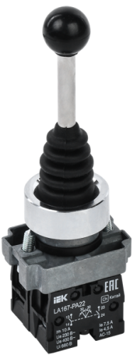 IEK Джойстик LA167-PA22 2 полож. 2з без фиксации черный (BBJ20-PA22-4-22-2-K02)