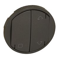 LEGRAND Панель лицевая радиоуправляющего устройства жалюзи MyHome Zigbee графит (67894 )