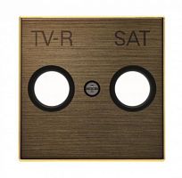 ABB Накладка для TV-R-SAT розетки, серия SKY, цвет античная латунь  (8550.1 OE)  (2CLA855010A1201)