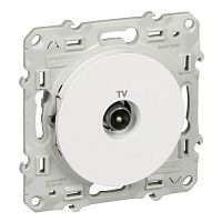 SCHNEIDER ELECTRIC ODACE Розетка телевизионная TV белая (S52R445)