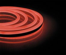 FERON Лента светодиодная LEDх120/м 1м 9.6w/m 220в IP67 красный неоновая (LS720) (29562)
