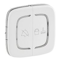 LEGRAND Valena ALLURE MyHome Лицевая панель двойная для механизмов BUS/SCS С символами Не беспокоить и Убра (754933 )