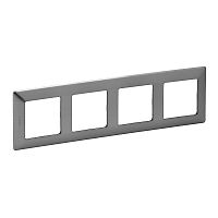 LEGRAND Valena LIFE Рамка 4 поста сталь универсальная (754154 )
