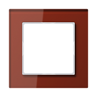 JUNG Рамка 1-я для горизонтальной/вертикальной установки  Серия- ACreation  Материал- стекло  Цвет- крас (AC581GLRT)