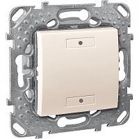 SCHNEIDER ELECTRIC Выключатель двухкнопочный с индикатором LED бежевый (MGU5.530.25)