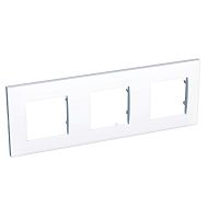 SCHNEIDER ELECTRIC Рамка 3 поста горизонтальная белая 71мм (ALB44657)