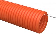 IEK Труба гофрированная ПНД d16 с зондом оранжевая тяжелая (100м) (CTG21-16-K09-100)