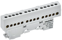 IEK TEKFOR Шина L фаза изолированная на универсальном держателе 6х9-14-Ср  (TF-NN10-14-KL-K03)