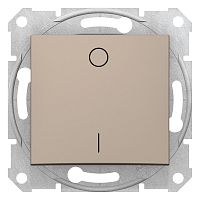 SCHNEIDER ELECTRIC Sedna Выключатель одноклавишный 2п титан SDN0200168 (SDN0200168)