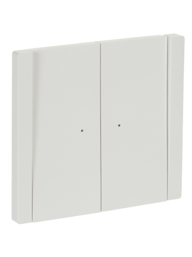 IEK FORTE&PIANO Выключатель 2-клавишный проходной с индикацией 10А FP208 белый  (FP-V22-1-10-1-K01)