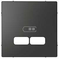 SCHNEIDER ELECTRIC Накладка центральная MERTEN D-Life для USB механизма 2.1А антрацит (MTN4367-6034)