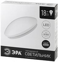 ЭРА SPB-6 ''Элемент'' 18-4K  (F) Бытовые светодиодные светильники  (SPB 6)_48 напр  Светодиод. св-к 18 (Б0032254)