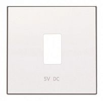 ABB Накладка для механизма USB зарядного устройства, серия SKY, цвет альпийский белый  (8585.2 BL)  (2CLA858520A1101)