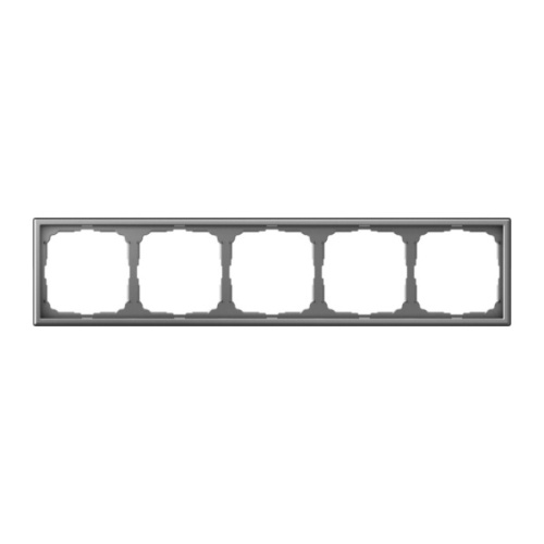 Systeme Electric ARTGALLERY Рамка 5-постовая, универсальная, сталь (GAL000905)