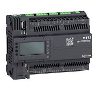 SCHNEIDER ELECTRIC Контроллер программируемый логистический ПЛК М172 дисплей 28 I/O Eth 2 MB (TM172PDG28R)