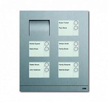 ABB Станция вызывная аудио 10 клавиш сталь (8300-0-0302)