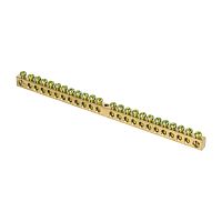 EKF Шина PEN ноль-земля 6х9мм 24 отверстия латунь крепеж по центру PROxima (sn0-63-24)