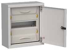 IEK TITAN 5 Корпус металлический ЩРн-12 (1х12) 335х310х140мм IP31 серый (одна дверь)  (TI5-50-N-012-31-7035)