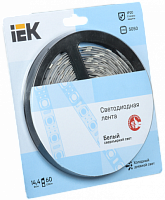 IEK Лента светодиодная LEDх60/м 5м 14.4w/m 12в IP20 холодный (LSR2-2-060-20-1-05)