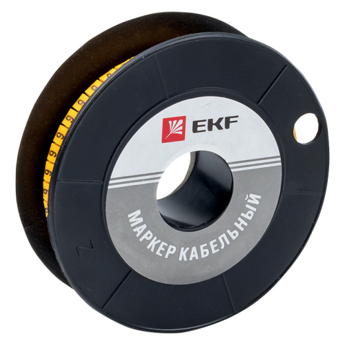 EKF Маркер кабельный 6.0кв.мм 6  (350ед)  (ЕС-3) (plc-KM-6-6)