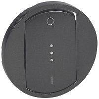 LEGRAND Celiane Лицевая панель выключателя 067020 с подсветкой или индикацией графит (067923 )