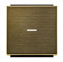 ABB Клавиша для 1-клавишных выключателей/переключателей/кнопок с линзой подсветки, серия SKY, цвет античная латунь  (8501.3 OE)  (2CLA850130A1201)