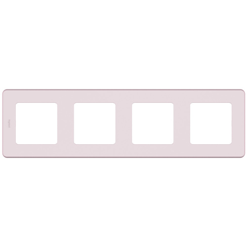 LEGRAND INSPIRIA Рамка декоративная универсальная  , 4 поста, для горизонтальной или вертикальной установки, цвет &quot;Розовый&quot; (673964) фото 4
