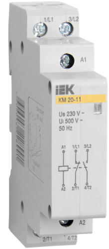 IEK Контактор модульный КМ20-11 AC (MKK10-20-11) IEK Контактор модульный КМ20-11 AC (MKK10-20-11)