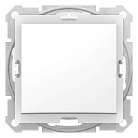 SCHNEIDER ELECTRIC Sedna Переключатель одноклавишный проходной в рамку IP44 белый сх.7 (SDN0500321)