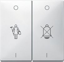 SCHNEIDER ELECTRIC Клавиша 2шт с маркировкой белый (MTN412619)