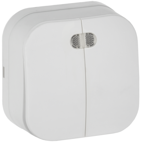 IEK GLORY Выключатель 2-клавишный для открытой установки с индикацией 10А ВС20-2-1-ХБм белый матовый  (EVH21-K01M-10)