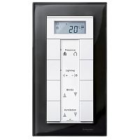 SCHNEIDER ELECTRIC Merten Рамка 1 пост стекло черный оникс (MTN404803)