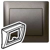 LEGRAND Galea Life Лицевая панель для розетки VDI категория 5 алюминий (771358 )