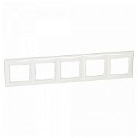 LEGRAND VALENA Рамка 5 постов горизонтальный монтаж белая (696744) (696744)